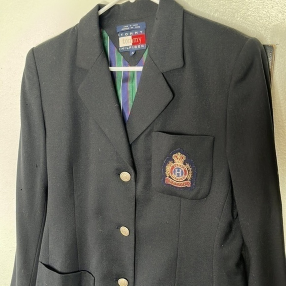 Vintage Tommy Hilfiger crest logo blazer Sz 4